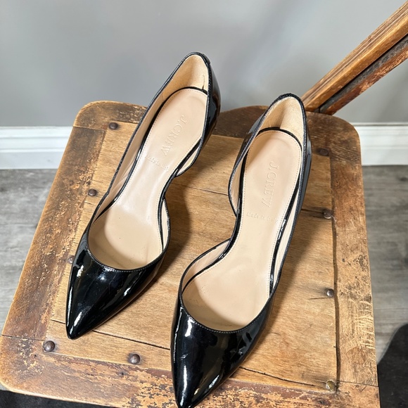 J Crew patent D'Orsay leather pumps - Picture 7 of 11